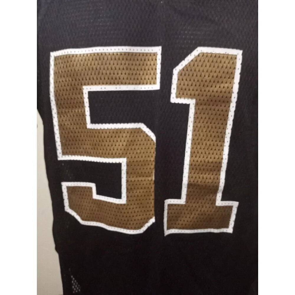 New NWT Boys Jonathan Vilma Reebok New Orleans Saints #51 Jersey Large 14-16 NFL - Picture 5 of 13